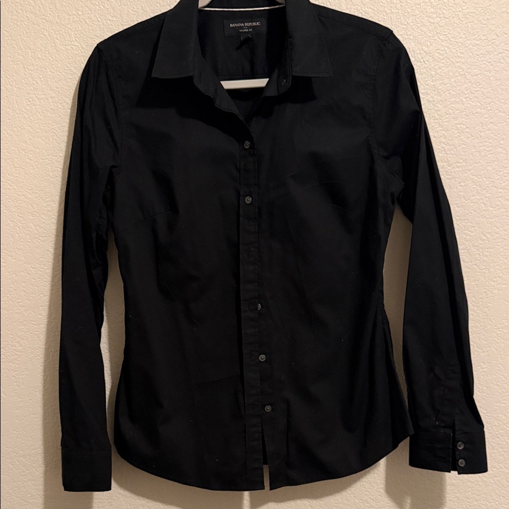 Banana Republic Classic Black Dress Shirt